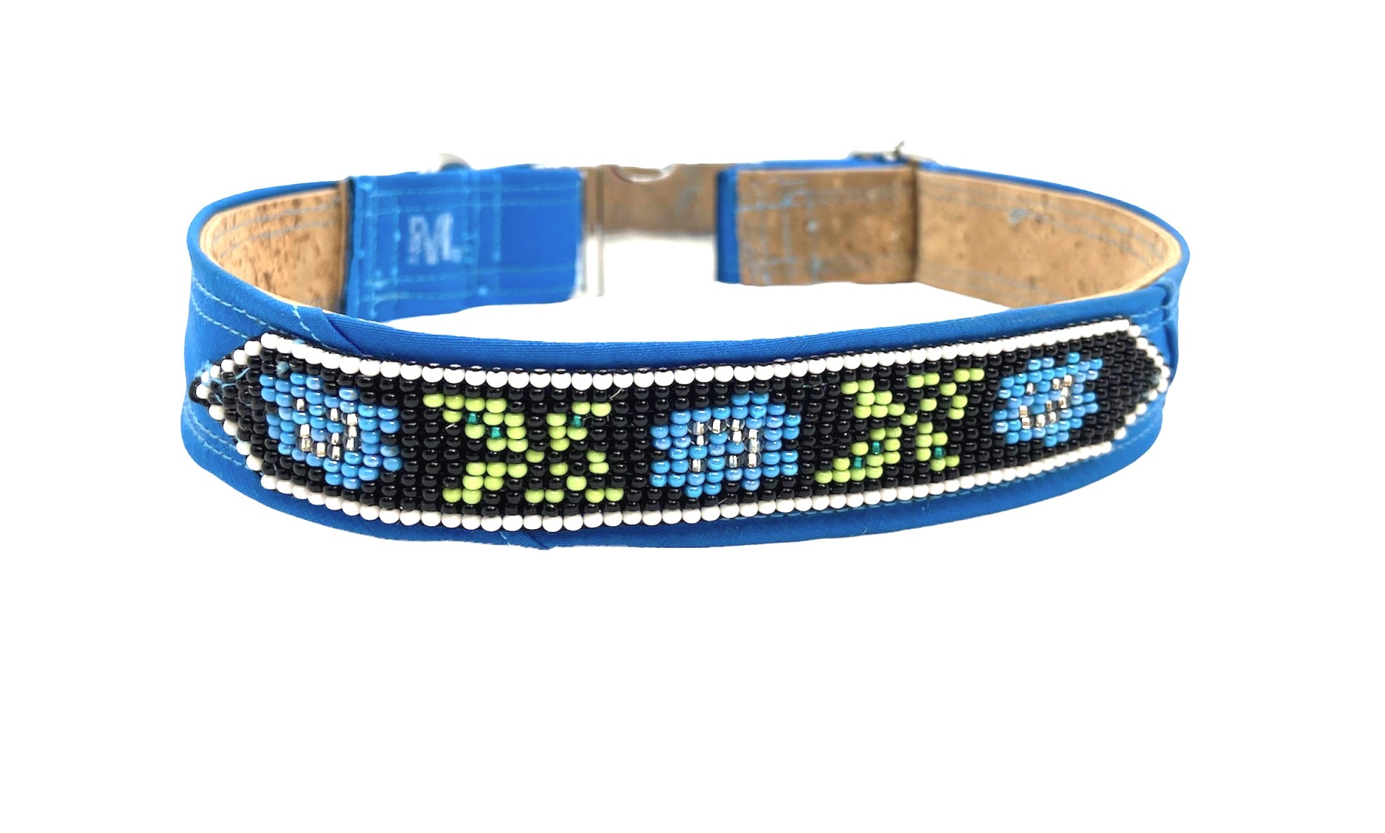 Eco-FriendlyCork_UpcycledGore-Tex_Hand-BeadedCollarPastelsBlack_blue_green