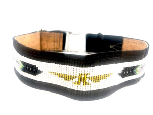 Eco-Friendly Cork, Upcycled Gore-Tex & Hand-Beaded Collar - Little Pine Lifestyle and Apparel